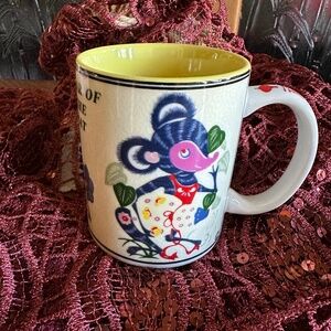 Vintage Chinese Zodiac Calendar Mug "Year of the Rat" Cofee Cup Mug